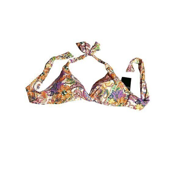 Lauren Ralph‎ Lauren Womens Halter Bikini Top Swimsuit Bathing Suit NWT … - Picture 1 of 6